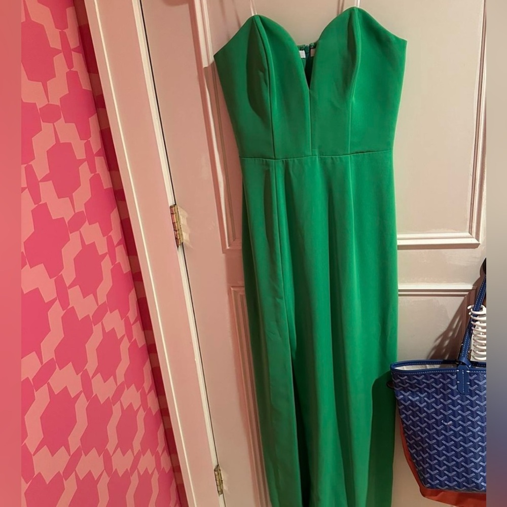 Green Maxi Amanda Uprichard dress.